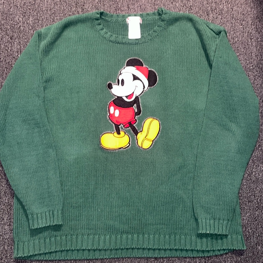 Oversized Mickey Mouse Christmas Sweater